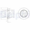 DELPHI BG4118C Fren Diski 42510 SMG E20 uygun fiyat hızlı kargo