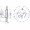 DELPHI BG9106 Fren Diski 7E0615301C uygun fiyat hızlı kargo