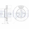 DELPHI BG3781 Fren Diski 43512 13030 uygun fiyat hızlı kargo