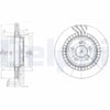 DELPHI BG4144 Fren Diski 2214230412 uygun fiyat hızlı kargo