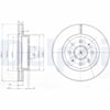 DELPHI BG4019 Fren Diski 51712 FD300 uygun fiyat hızlı kargo