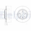 DELPHI BG4081C Fren Diski 8K0615601B uygun fiyat hızlı kargo
