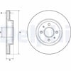DELPHI BG4743C Fren Diski 51712 1W000 uygun fiyat hızlı kargo