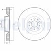 DELPHI BG4556 Fren Diski 51854567 uygun fiyat hızlı kargo