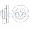 DELPHI BG4649C Fren Diski 34216792225 uygun fiyat hızlı kargo