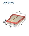 FILTRON AP 034 7 Hava Filtresi 2820940004 uygun fiyat hızlı kargo