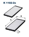 FILTRON K 1182 2x Polen Filtresi 087901 C000A uygun fiyat hızlı kargo