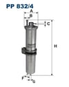 FILTRON PP 832 4 Yakıt Filtresi 16126750475 uygun fiyat hızlı kargo