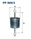 FILTRON PP 866 3 Yakıt Filtresi 30636704 uygun fiyat hızlı kargo