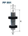 FILTRON PP 991 Yakıt Filtresi 8T0127401A uygun fiyat hızlı kargo