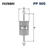 FILTRON PP 905 Yakıt Filtresi 156788 uygun fiyat hızlı kargo
