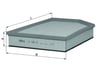 MAHLE LX 1591 9 Hava Filtresi 31370161 uygun fiyat hızlı kargo