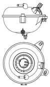 MAHLE CRT 21 000S Motor Su Deposu 5Q0121407G uygun fiyat hızlı kargo
