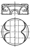 MAHLE 081 PI 00101 000 Piston Segman 11257540063 uygun fiyat hızlı kargo