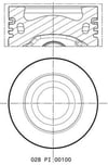 MAHLE 028 PI 00100 000 Piston Segman 03L107065G uygun fiyat hızlı kargo