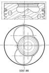 MAHLE 030 86 02 Piston Segman 038107101CA uygun fiyat hızlı kargo