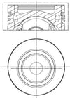 MAHLE 028 PI 00141 000 Piston Segman 04L107065A uygun fiyat hızlı kargo