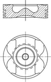 MAHLE 001 PI 00177 000 Piston Segman 6510301117 uygun fiyat hızlı kargo