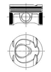 MAHLE 001 PI 00163 000 Piston Segman 2710305017 uygun fiyat hızlı kargo