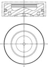MAHLE 028 PI 00121 002 Piston Segman 03L107065K uygun fiyat hızlı kargo