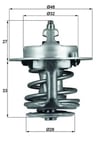 MAHLE TX6388 Termostat 2550002800 uygun fiyat hızlı kargo