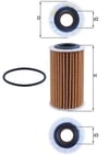 MAHLE OX 1267D Yağ Filtresi 2215731 uygun fiyat hızlı kargo