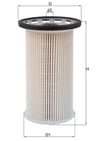 MAHLE KX 386 Yakıt Filtresi 5Q0127177D uygun fiyat hızlı kargo