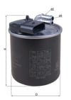 MAHLE KL 914 Yakıt Filtresi 6510900852 uygun fiyat hızlı kargo