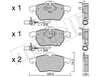 METELLI 2203140 Fren Balatası 3BD698151 uygun fiyat hızlı kargo