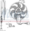 NISSENS 85730 Fan Motoru 7L0959455 uygun fiyat hızlı kargo