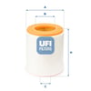 UFI 27 A48 00 Hava Filtresi 4G0133843 uygun fiyat hızlı kargo
