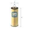 UFI 25 162 00 Yağ Filtresi 00A115466 uygun fiyat hızlı kargo