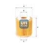UFI 25 056 00 Yağ Filtresi 1124160 uygun fiyat hızlı kargo