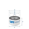 UFI 23 418 00 Yağ Filtresi 1109 N6 uygun fiyat hızlı kargo