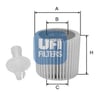 UFI 25 116 00 Yağ Filtresi 04152 40060 uygun fiyat hızlı kargo
