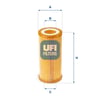 UFI 25 153 00 Yağ Filtresi 06L115562 uygun fiyat hızlı kargo