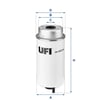 UFI 24 432 00 Yakıt Filtresi 1709059 uygun fiyat hızlı kargo