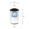 UFI 26 H2O 03 Yakıt Filtresi 1638149580 uygun fiyat hızlı kargo
