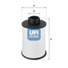 UFI 60 H2O 00 Yakıt Filtresi 0818012 uygun fiyat hızlı kargo