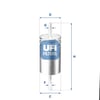 UFI 31 842 00 Yakıt Filtresi 1212739 uygun fiyat hızlı kargo