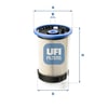 UFI 2606500 Yakıt Filtresi 5Q0127177A uygun fiyat hızlı kargo