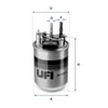 UFI 24 104 01 Yakıt Filtresi 16400 1KB3C uygun fiyat hızlı kargo