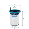 UFI 26 052 00 Yakıt Filtresi 673001463 uygun fiyat hızlı kargo