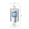UFI 3171000 Yakıt Filtresi 0003414V002 uygun fiyat hızlı kargo