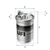 UFI 24 451 00 Yakıt Filtresi 8E0127401 uygun fiyat hızlı kargo