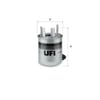 UFI 24 095 06 Yakıt Filtresi 164A0 4BD0C uygun fiyat hızlı kargo