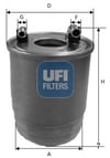UFI 2411200 Yakıt Filtresi 6420902252 uygun fiyat hızlı kargo