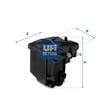 UFI 24 027 00 Yakıt Filtresi 1232325 uygun fiyat hızlı kargo