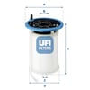 UFI 2607900 Yakıt Filtresi 77367623 uygun fiyat hızlı kargo