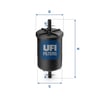 UFI 31 948 00 Yakıt Filtresi 1567C6 uygun fiyat hızlı kargo